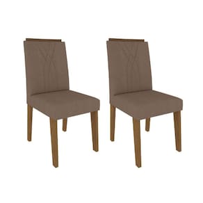 Kit 2 Cadeiras Sala Jantar Nicole 2 Un Savana/Suede Pluma - Cimol