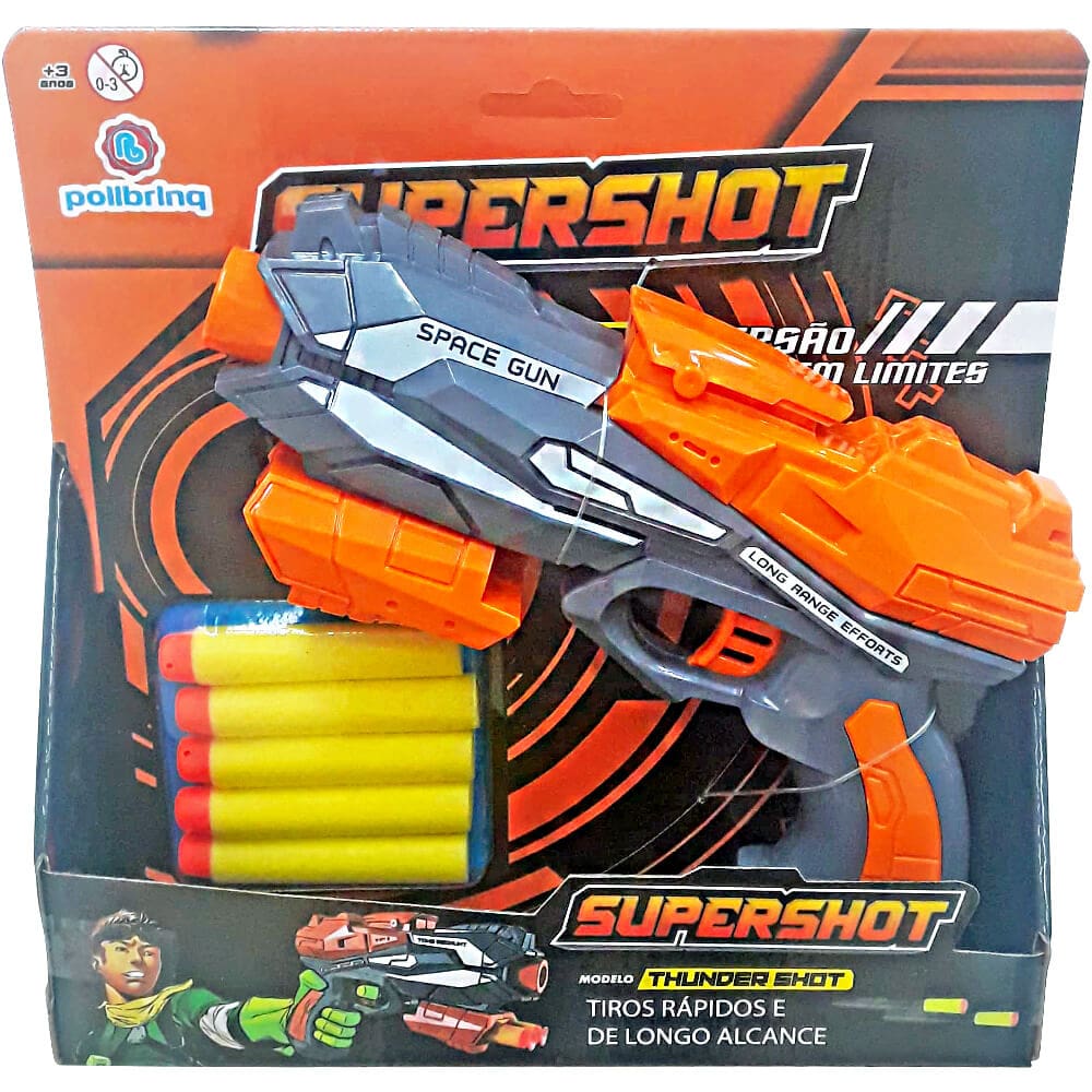 Lancador De Dardos Supershot Thunder Shot Polibrinq