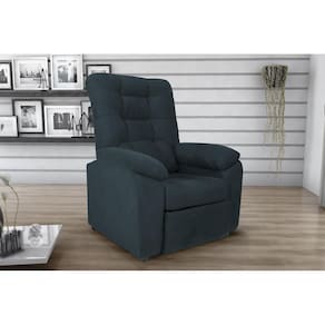 Poltrona Reclinável MX61 Onix Suede Petroleo B 257 - Matrix
