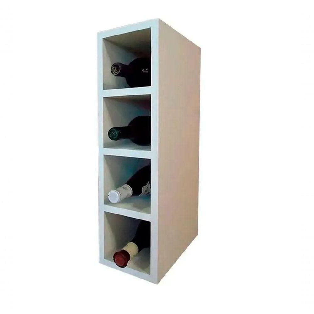 Garrafeiro Adega Nicho Mdf Porta Garrafas Branco