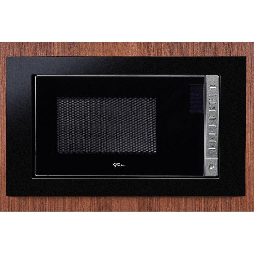 Micro-Ondas Fischer Fit Line Embutir 25 Litros Moldura Preto