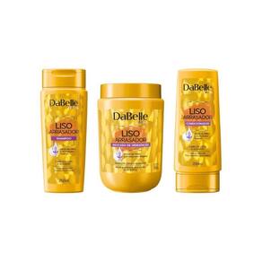 Kit Dabelle Liso Arrasador Shampoo+Condicionador+Mascara