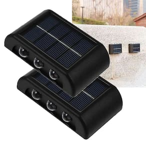 Luminaria Solar Arandela Led Spot Parede Caminho Rua Casa Garagem Jardim Quintal