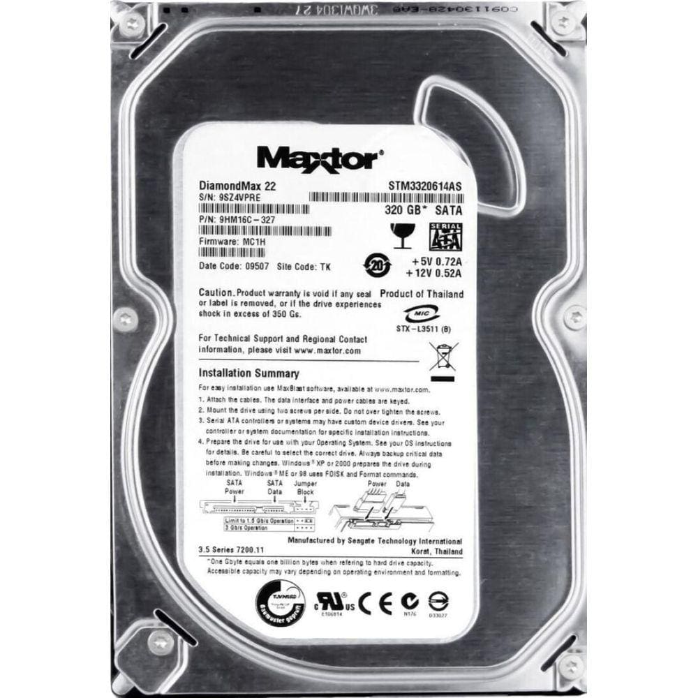 Hd Sata Maxtor 320Gb 3.5 Stm3320614As