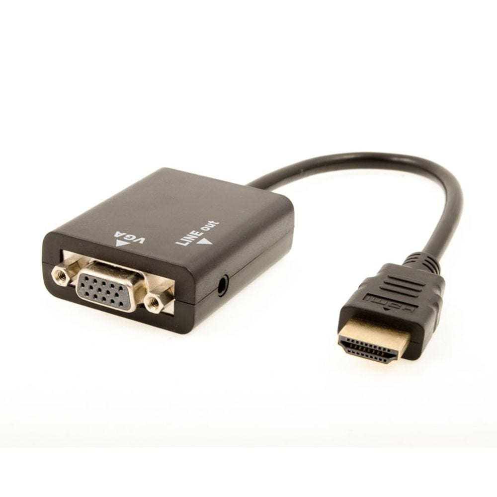 Conversor Hdmi Para Vga Com Audio