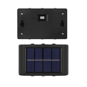 Arandela Solar Luminaria Luz Led Spot 2 Uni Parede Escada Caminho Quintal Jardim Varanda Decoraçao