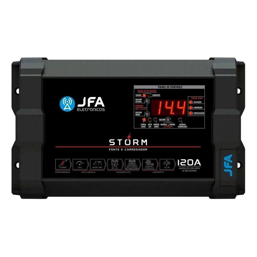 Fonte Carregador Automotiva Jfa Storm 120a Bivolt Volt/amp