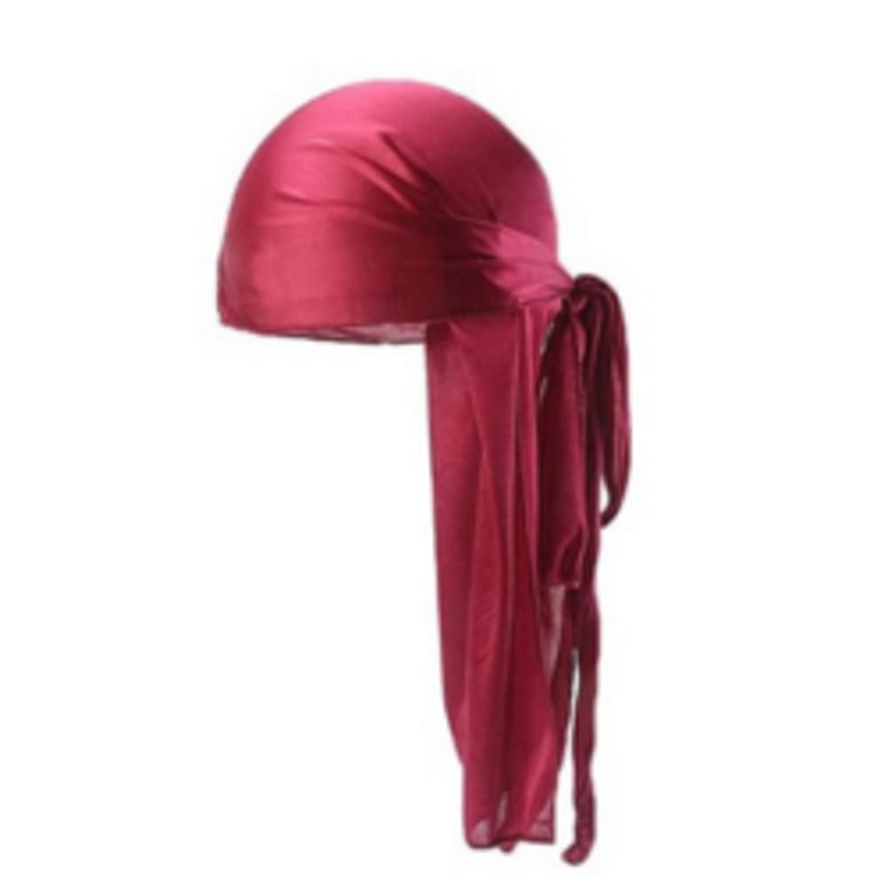 Durag Touca Bandana Waves Dread Lenço Unissex Antifrizz Marsala