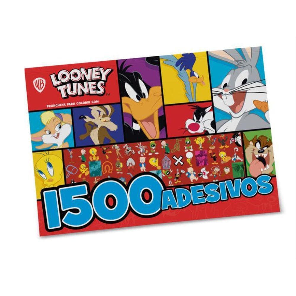 Looney Tunes Prancheta Para Colorir Com 1500 Adesivos