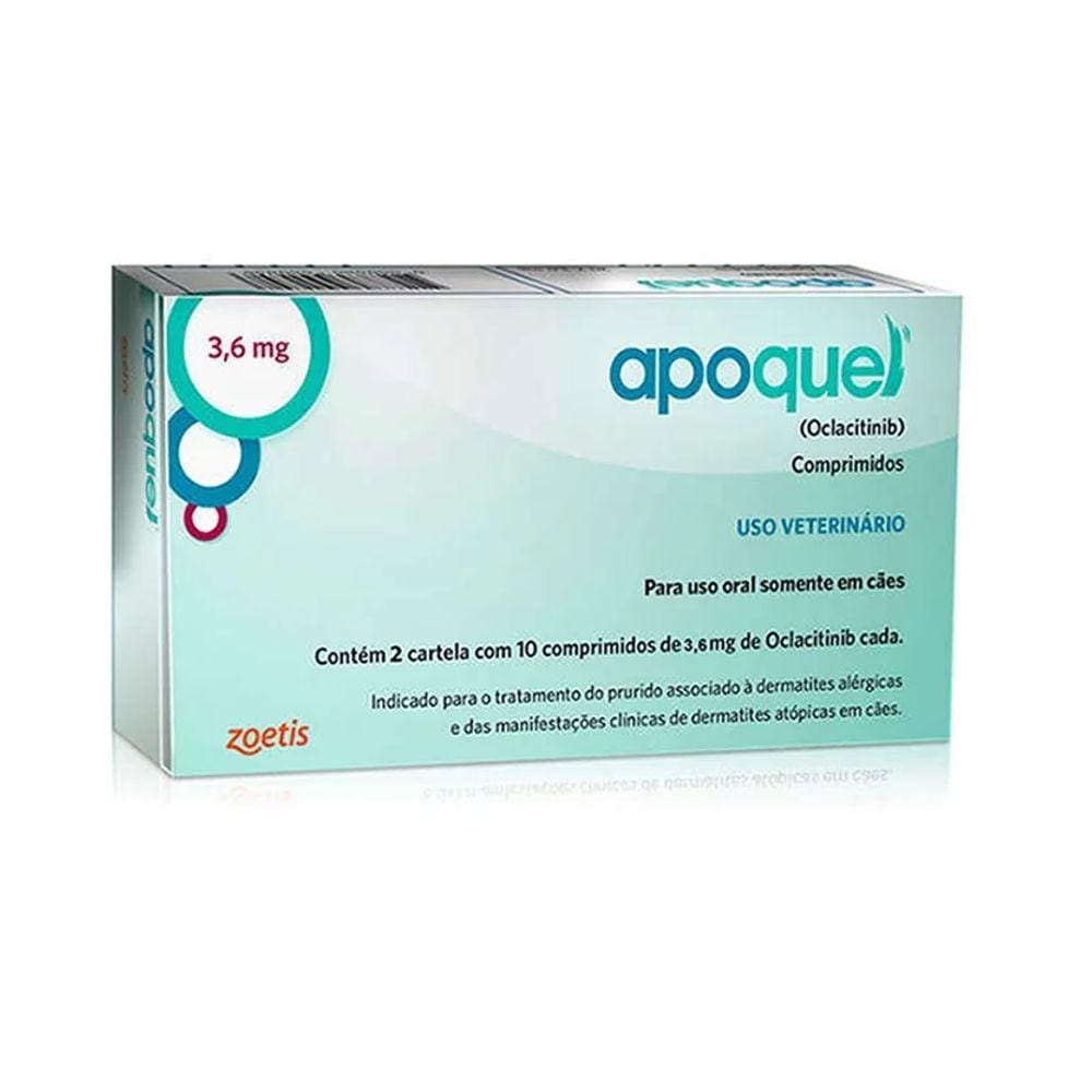 Apoquel para Combate de Coceiras em Cães Zoetis Oclaticinib 3,6mg