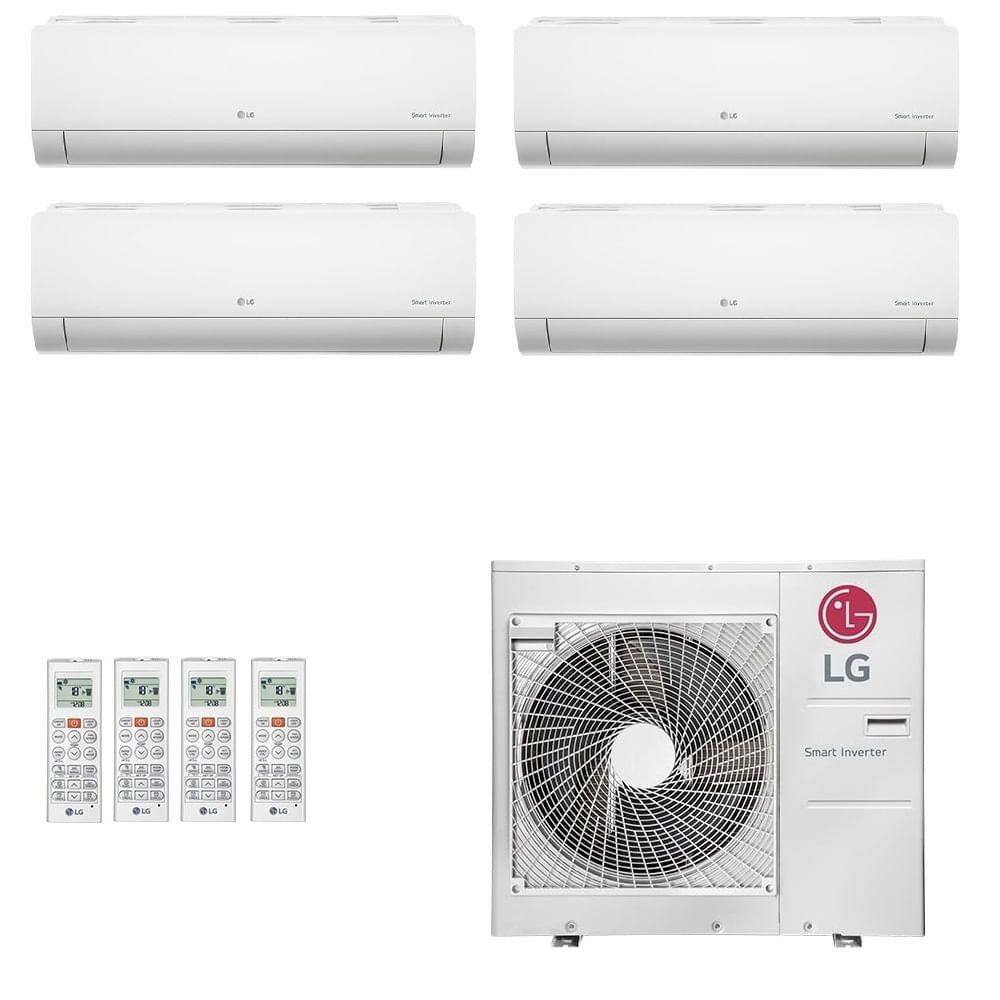 Ar-Condicionado Multi Split Inverter LG 36.000 (1x Evap HW 9.000 + 2x Evap HW 12.000 + 1x Evap HW 18.000) Quente/Frio 220V - 220V