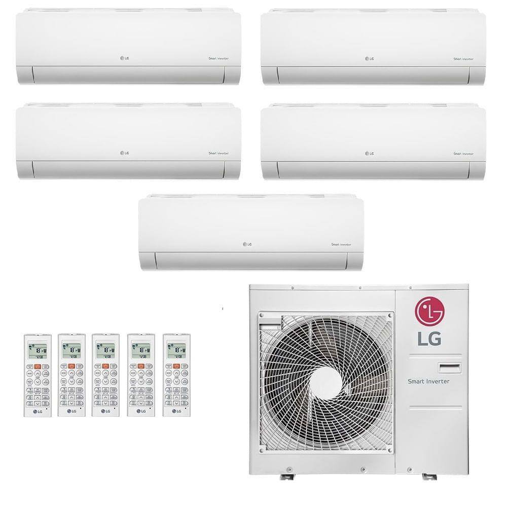 Ar-Condicionado Multi Split Inverter LG 36.000 (3x Evap HW 9.000 + 2x Evap HW 12.000) Quente/Frio 220V - 220V