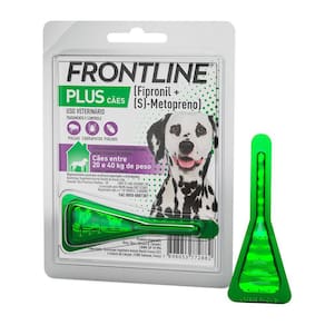 Frontline Plus Antipulgas e Carrapatos Cães 20 a 40kg