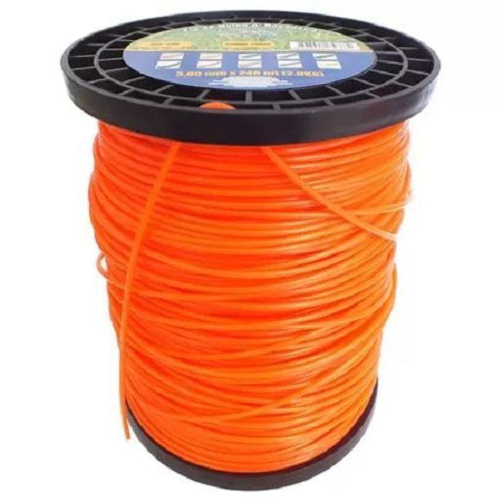 Bobina Fio De Nylon 3,00Mm Redondo, 2Kg, 248Mt- Spin