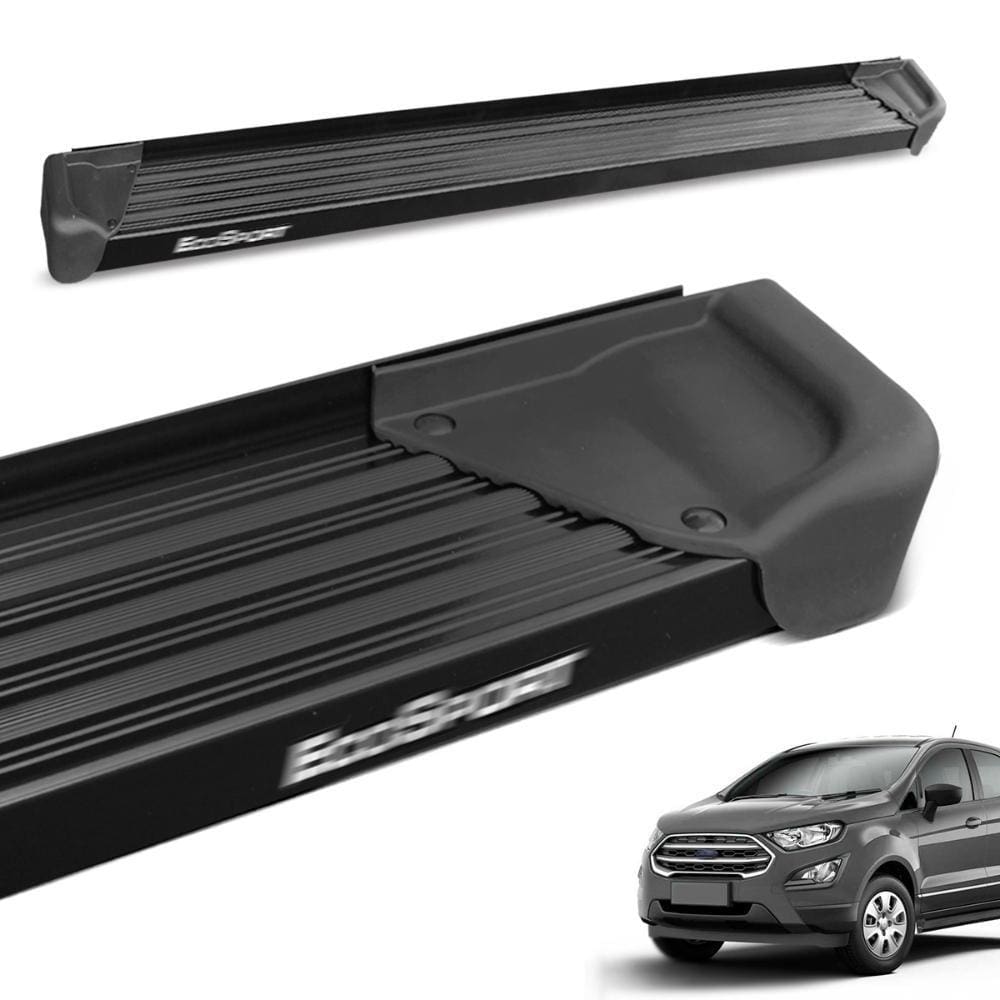 Estribo Lateral Ecosport 2013 a 2021 Aluminio Preto A3