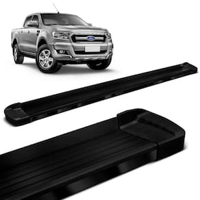 Estribo Lateral Ford Ranger 2013 a 2023 Aluminio Preto Bepo