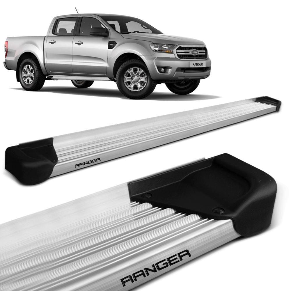 Estribo Lateral Ranger Cab. Dupla 2013 a 2023 Aluminio Natural A3 Gtnox