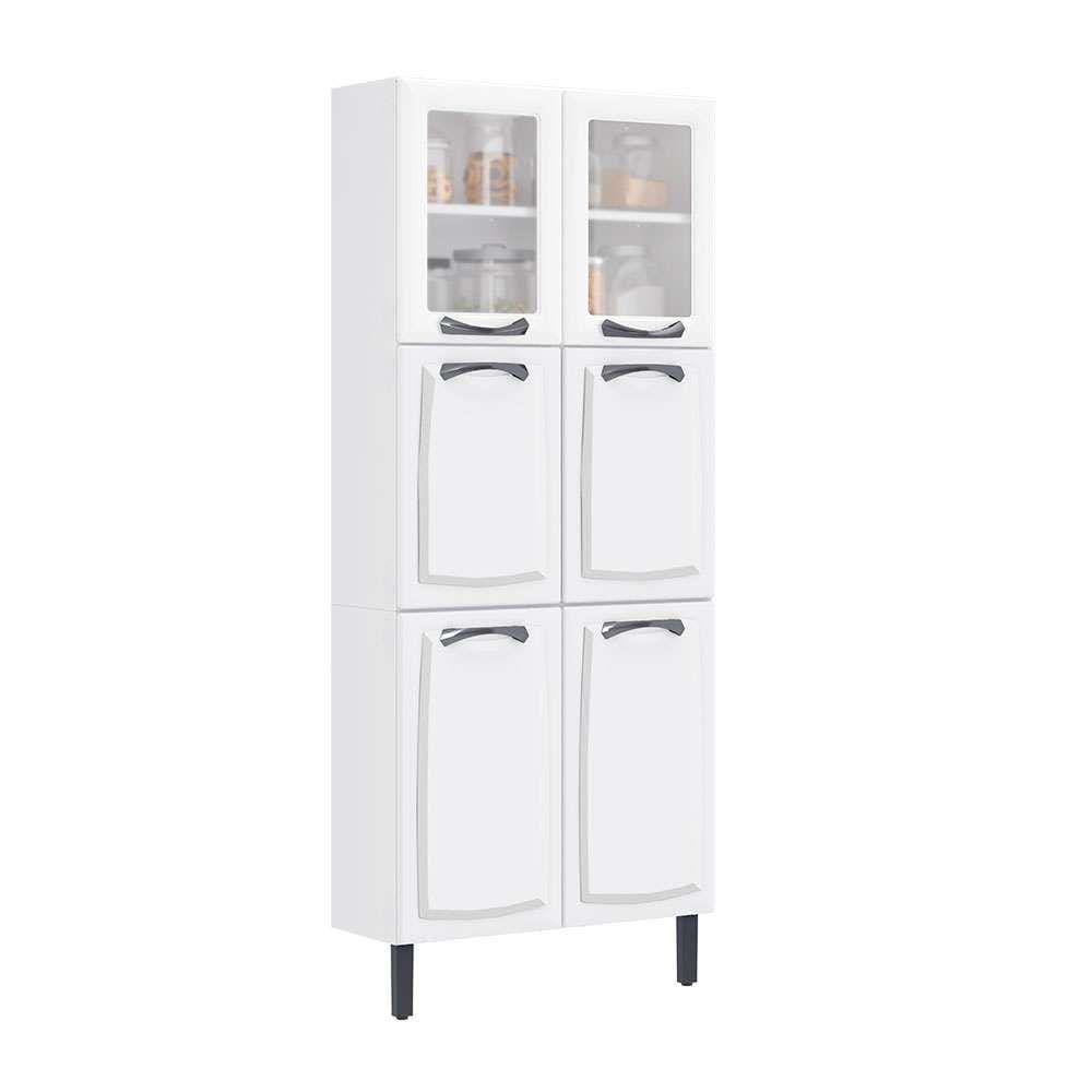 paneleiro new premium com vidro 6 pt branco