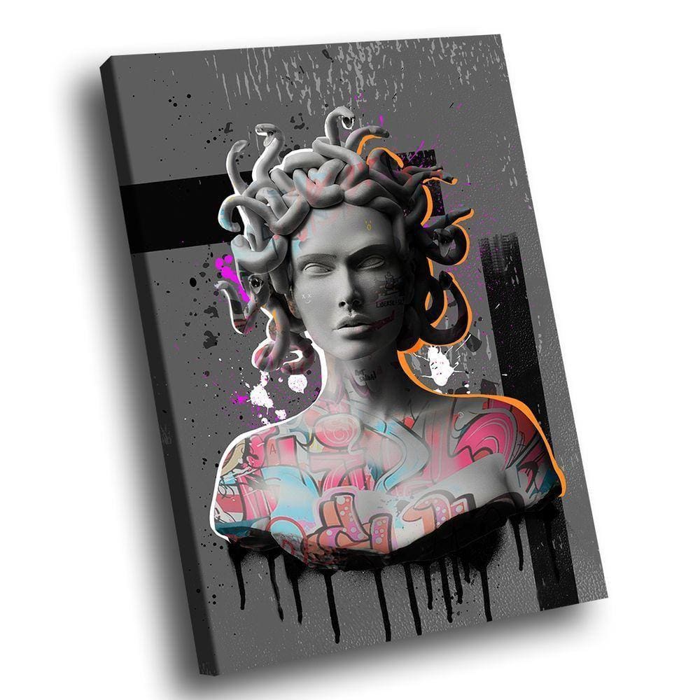 Quadro Medusa Grafite -- Br Artes