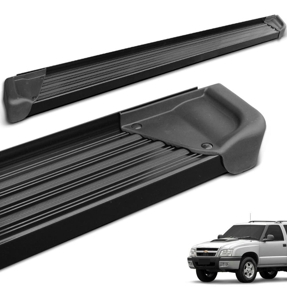 Estribo Lateral Blazer 1995 a 2011 Aluminio Preto A3