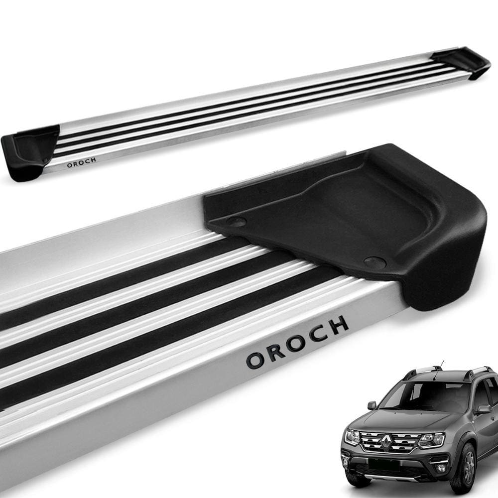 Estribo Lateral Oroch 2016 a 2024 Aluminio Natural A1