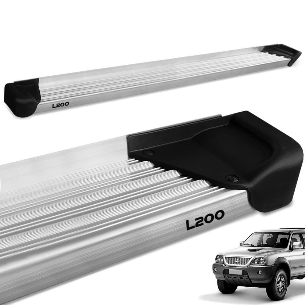 Estribo Lateral L200 Sport Outdoor 2004 a 2012 Alumínio Natural A3