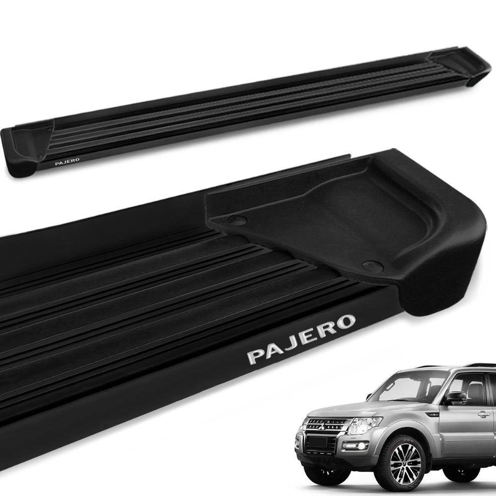 Estribo Lateral Pajero Full 1998 a 2010 Aluminio Preto A1 Gtnox