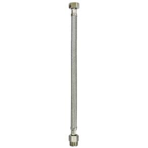 Engate Flexível Aço Inox Trançado Canopla 1/2``X60Cm Japi