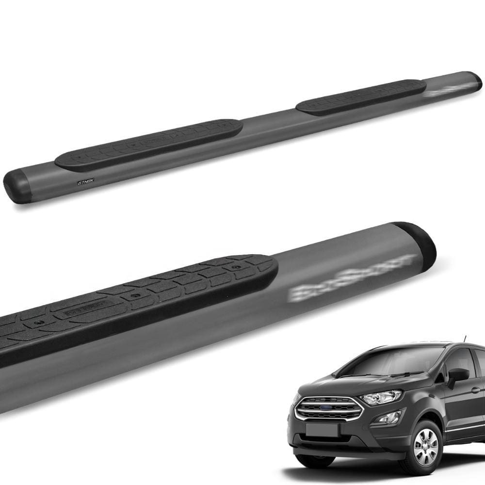 Estribo Lateral Ecosport 2013 a 2021 Oval Oblongo Onix Grafite