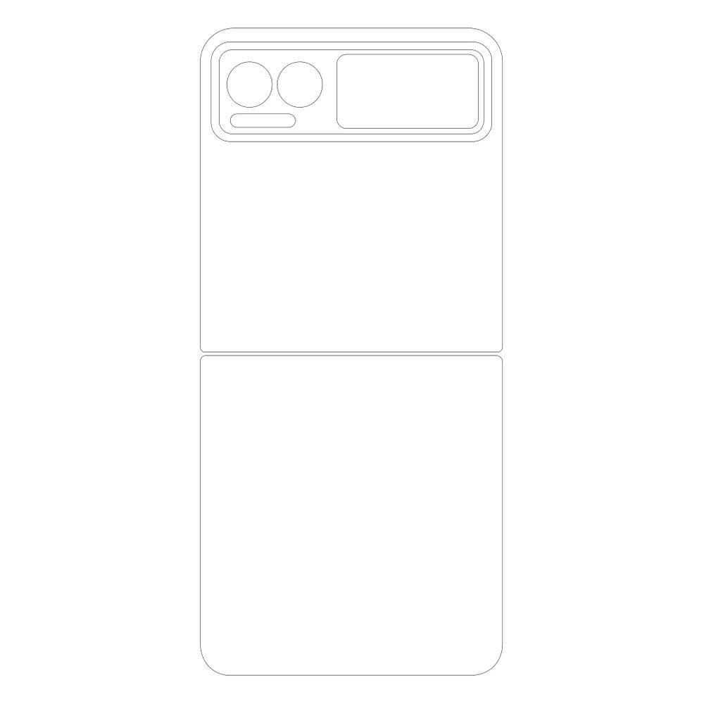 Capa Adesivo Skin352 Verso Para Motorola Razr 40
