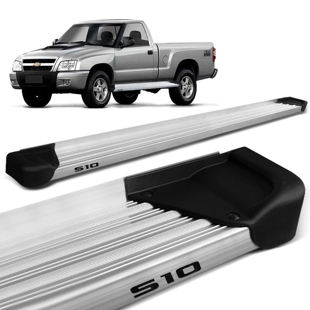 Estribo Lateral S10 Cab. Simples 1995 a 2011 Aluminio Natural A3 Gtnox