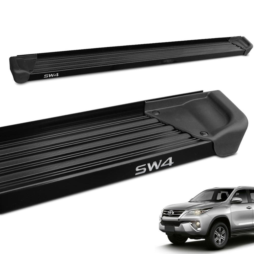 Estribo Lateral Hilux Sw4 2016 a 2024 Aluminio Preto A3