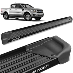 Estribo Lateral Ranger Cab. Dupla 2013 a 2023 Aluminio Preto A3 Gtnox