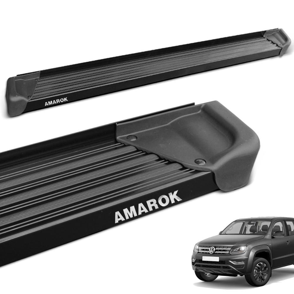Estribo Lateral Amarok CD 2010 a 2023 Aluminio Preto A3