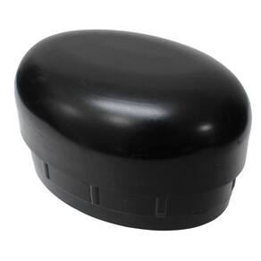 Ponteira de Estribo Lateral Oblongo Oval Preto Universal Gtnox Gtnox