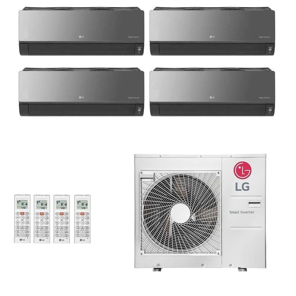 Ar-Condicionado Multi Split Inverter LG 30.000 (2x Evap HW Artcool 9.000 + 2x Evap HW Artcool 12.000) Quente/Frio 220V - 220V