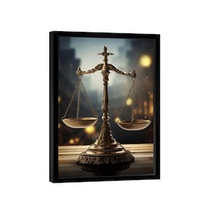 Quadro Balança Da Justiça -- Br Artes