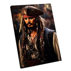 Quadro Capitão Jack Sparrow -- Br Artes