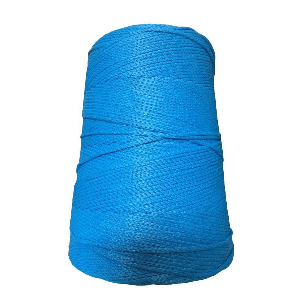 Fio Náutico Cordão 500G 3Mm 500M Croche Trico Bolsa Turquesa