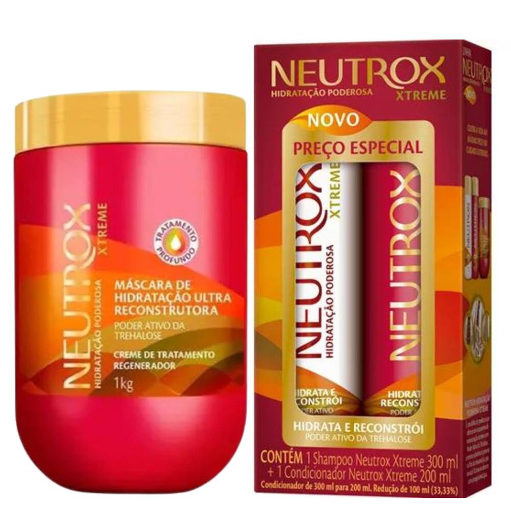 Kit Neutrox Xtreme + Creme de Tratamento 1kg
