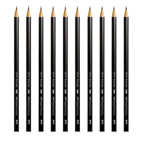 Kit 10 Lápis de Escrever Preto Redondo Ecolápis Max Nº2 HB Faber Castell