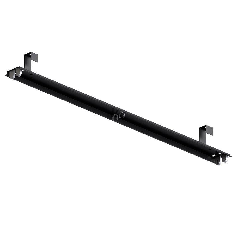 Luminária Calha Taschibra Naked Sobrepor C- Gancho 1,20 Mt 2xt8 Branco