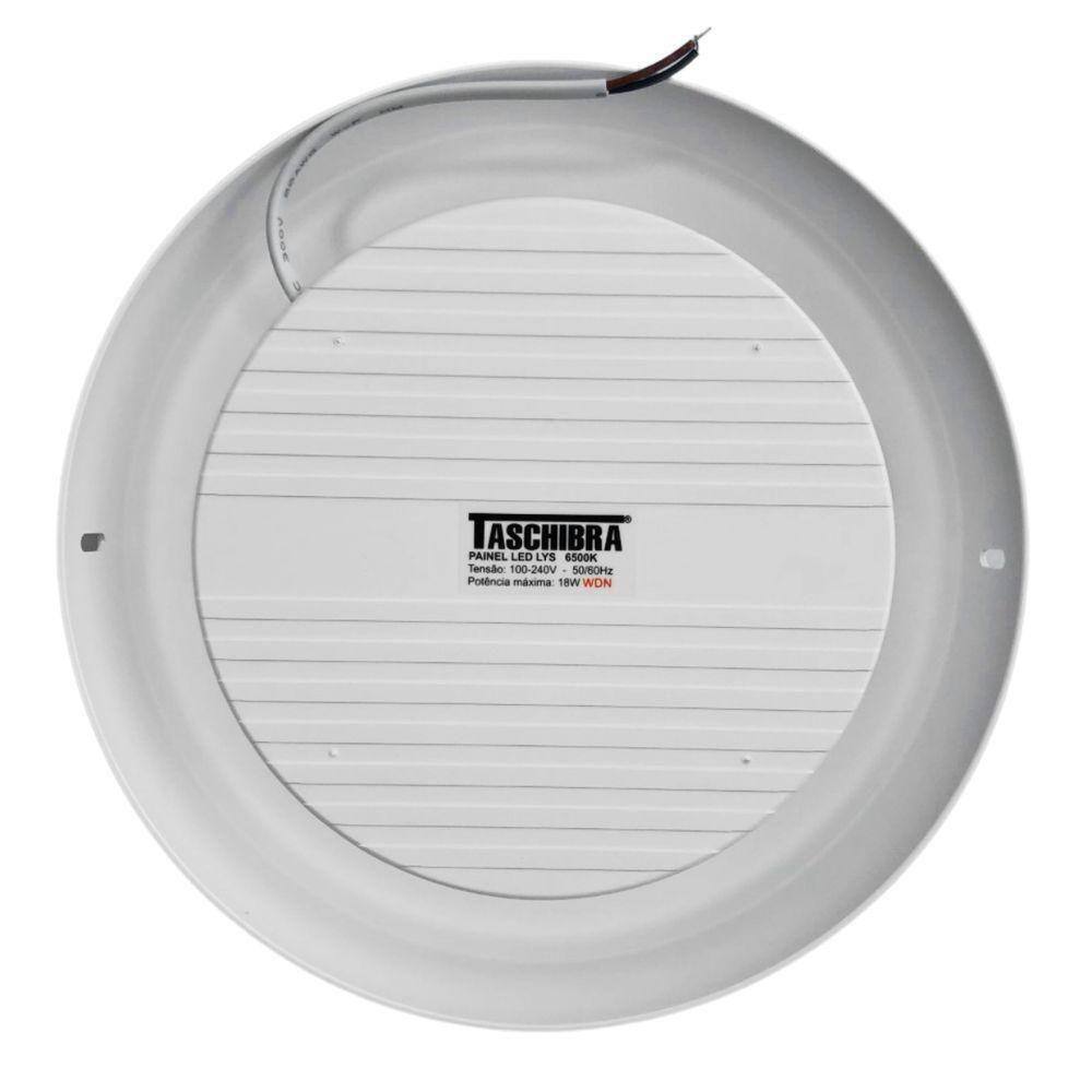 6 Painéis Placa De Led Taschibra 12w Lys Redondo Sobrepor 6500k Luz Fria