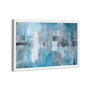 Quadro Geométrico Abstrato Azul -- Br Artes