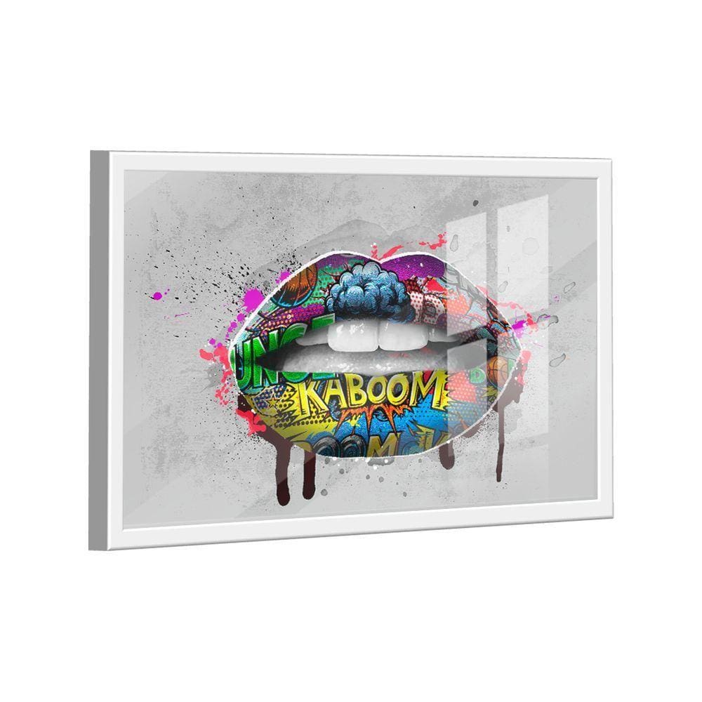 Quadro Boca Grafite -- Br Artes