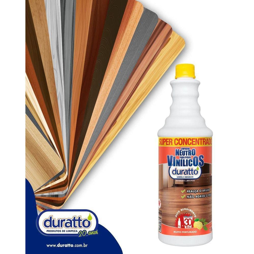 Limpador Neutro 1L Vinílicos Laminados E Tacos De Madeira