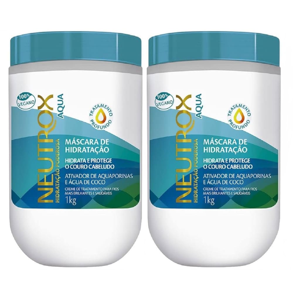 Máscara de Hidratação Neutrox Aqua 1kg 2 - Unidades