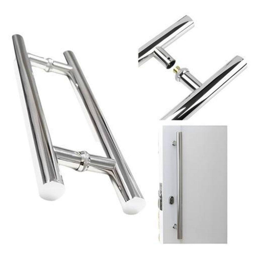 Puxador Tub. Inox Polido Porta Piv/Alum/Vid/Mad. 45Cm, 32Mm