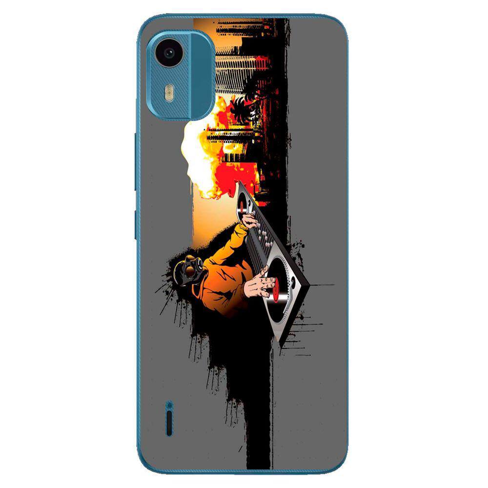 Capa Adesivo Skin264 Verso Para Nokia C12 Pro