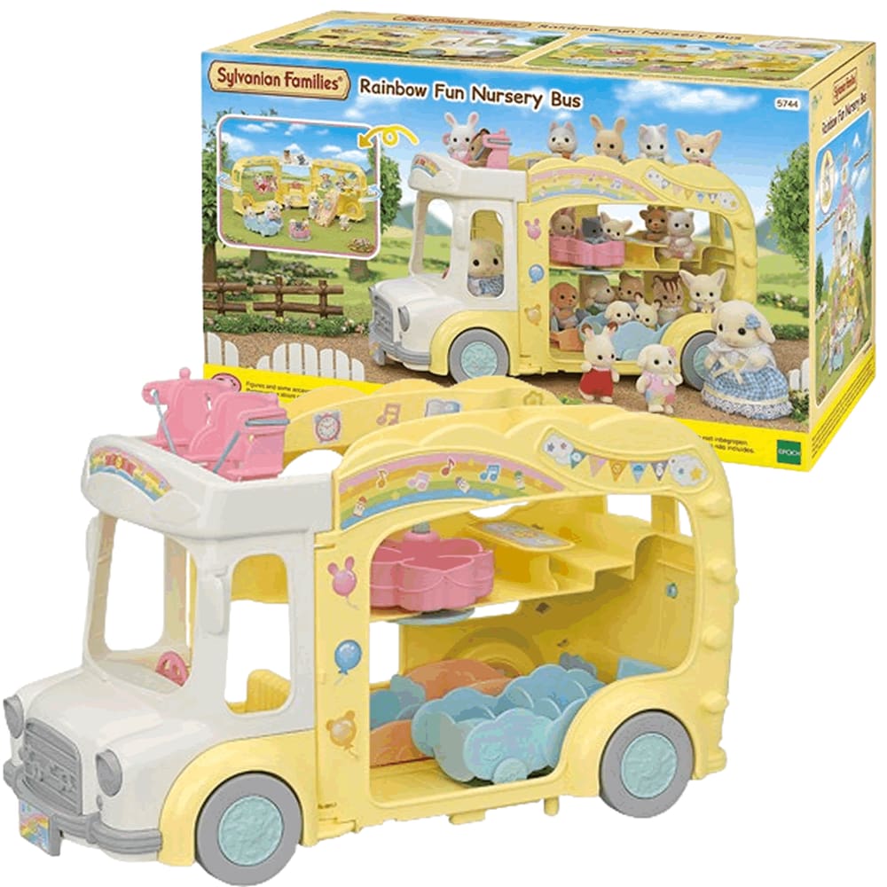 Sylvanian Families Ônibus Arco Íris Jardim de Infância